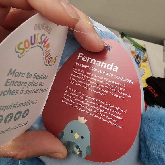 NWT Fernanda Blue BirdValentines squishmallows - Picture 3 of 5